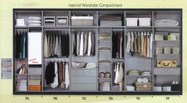 Modular Wardrobe WD1232 (Available in 2 Colors)